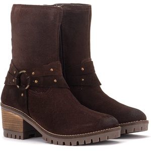 NEW $295!!  Vintage Foundry SIENNA Boot Suede Motorcycle Style